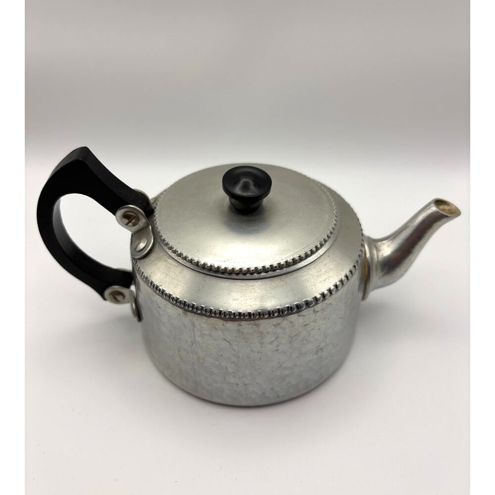 Vintage SonaWare Aluminum Small Teapot Stratford-On-Avon England - Mid-Century